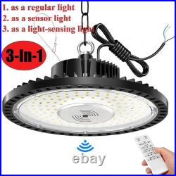 4PACK 150W Smart UFO LED High Bay Light with Motion Sensor High Bay LED Light