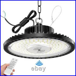 4PACK 150W Smart UFO LED High Bay Light with Motion Sensor High Bay LED Light