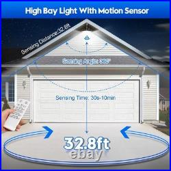 4PACK 150W Smart UFO LED High Bay Light with Motion Sensor High Bay LED Light