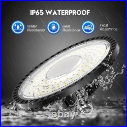 4PACK 150W Smart UFO LED High Bay Light with Motion Sensor High Bay LED Light