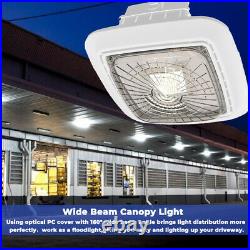 4PACK Led Parking Garage Canopy Light 50W Security Area Light Fixutre 5000K