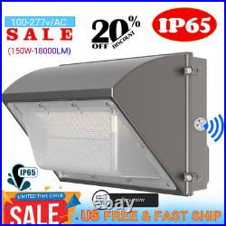 4PCS 150W LED Wall Pack Light Dusk-to-Dawn Commercial Outdoor Security Lighting