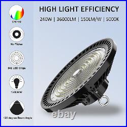 4PCS 240W UFO LED High Bay Light Work Shop Warehouse Factory Lighting Lamp 5000K 4PCS 240W UFO LED High Bay Light Work Shop Warehouse Factory Lighting Lamp 5000K