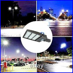 4PCS 300W LED Parking Lot Light Commercial Outdoor IP65 Shoebox Street Pole Lamp