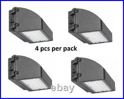 4PCS/Pack 80Watt Full Cut Off LED Wall Pack Light 5000K ETL DLC Replace 800HID