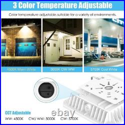 4Pack 100W Commercial LED Canopy Gas Station Lighting for Outdoor Garage Carport
