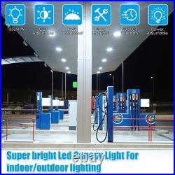4Pack 100W Commercial LED Canopy Gas Station Lighting for Outdoor Garage Carport