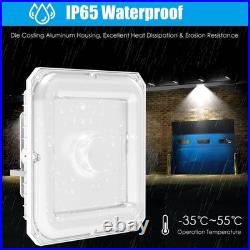 4Pack 100W Commercial LED Canopy Gas Station Lighting for Outdoor Garage Carport