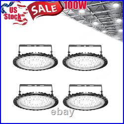 4Pack 100W UFO Led High Bay Light Factory Warehouse Commercial Light Fixture