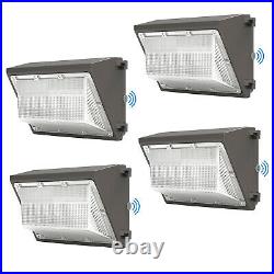 4Pack 120W LED Wall Pack Light Dusk to Dawn Outdoor Security Light with Photocell