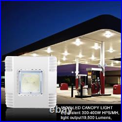 4Pack 150W LED Canopy Light Parking Lot Gas Station Lamp IP65 21000LM 5700k UL