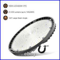 4Pack 150W UFO Led High Bay Light Factory Industrial Commercial Light Dimmable