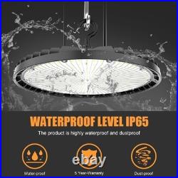 4Pack 150W UFO Led High Bay Light Factory Industrial Commercial Light Dimmable