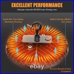 4Pack 150W UFO Led High Bay Light Factory Industrial Commercial Light Dimmable