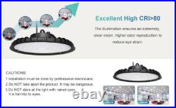 4Pack 200W UFO LED High Bay Light GYM Workshop Warehouse Facility Lighting 6000K
