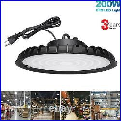 4Pack 200W UFO LED High Bay Light Workshop Factory Warehouse Lighting Lamp 6000K