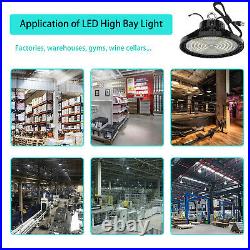 4Pack 240W UFO LED High Bay Light Garage Work Shop Industrial Warehouse 5000K