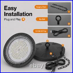 4Pack 300W UFO Led High Bay Light Industrial Commercial Factory Shop Gym Light