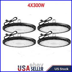 4Pack 300W Ufo Led High Bay Light Commercial Industrial Factory Warehouse Light