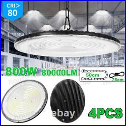 4Pack 800W UFO Led High Bay Light Commercial Light Industrial Warehouse Fixture