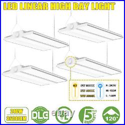 4Pack Linear High Bay Light Adjust3000K/4000K/5000K 240W LED Shop Warehouse Lamp