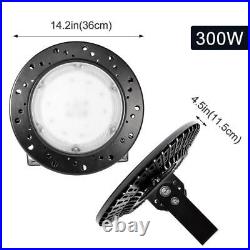 4Pack UFO Led High Bay Light 300W Factory Warehouse Commercial Light Fixtures