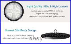 4Pack UFO Led High Bay Light 300Watt Factory Warehouse Gym Commercial Shop Light