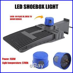 4Packs 150W Watt LED Parking Lot Light Shoebox lamp Fixture 18000lm 5700K US #OY