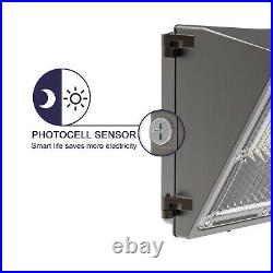 4Pcs 120W LED Wall Pack Light With Photocell Dusk to Dawn Commercial Industrial