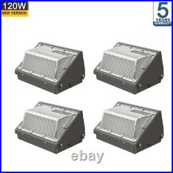 4Pcs 120W Led Wall Pack Light Photocell Dusk to Dawn Outdoor Security Wall Light