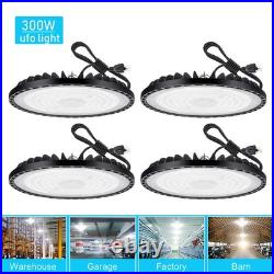 4Pcs 300W UFO Led High Bay Light Commercial Industrial Garage Warehouse Light