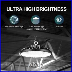 4Pcs 300W UFO Led High Bay Light Warehouse Commercial Garage Gym Light 6000K