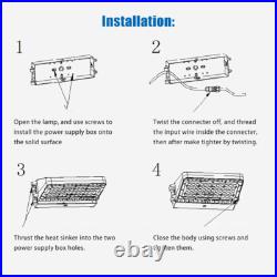 4Pcs/Pack 48W Led Outdoor Full Cut Off Wall Pack Lights 5000K ETL DLC-350W HID