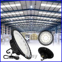 4X 100W LED UFO High Bay Light Warehouse Commercial Industrial 6500K AC 110-120V