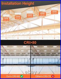 4X 400W LED Linear High Bay Light, 60000LM Commercial Shop Lights Fixture 5000K