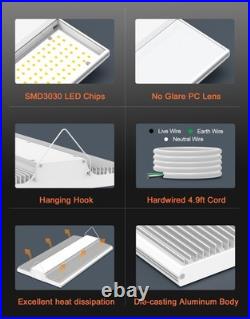 4X 400W LED Linear High Bay Light, 60000LM Commercial Shop Lights Fixture 5000K