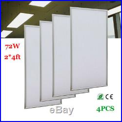 4X 72W 2x4 FT Flat LED Troffer Panel Light Drop Ceiling Panel Recessed Daylight