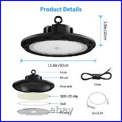 4X LED UFO High Bay Light 150W Dimmable Warehouse Factory Shop Light AC100277V