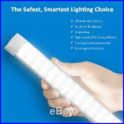 4-100PCS 120W LED Tube Light Fixtures T8 2FT 4FT 8FT 6000K Integrated Shop Light