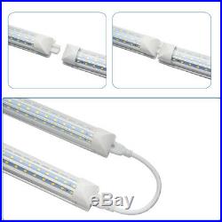4-100PCS 30W120W LED Tube Light Fixtures T8 8FT 4FT 2FT D-Shaped Shop Lighting