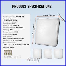 4 PCS LED Canopy Light 150W 16500LM 5000K Daylight Outdoor Canopy Lighting