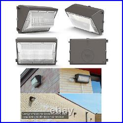 4 Pack 120W Led Wall Pack Light Dusk to Dawn Commercial Outdoor Security Light