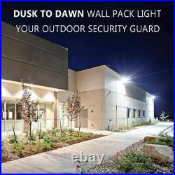 4 Pack 120W Led Wall Pack Light Dusk to Dawn Commercial Outdoor Security Light