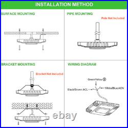 4-Pack 150W LED Gas Station Canopy Light 5700K 100-277V Surface Mount 4-Pack 150W LED Gas Station Canopy Light 5700K 100-277V Surface Mount