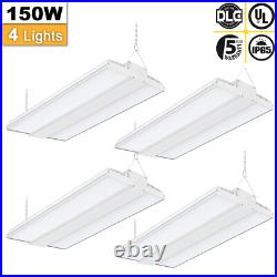 4-Pack 150W LED Linear High Bay Light 22500LM UL Listed Commercial Shop Lights