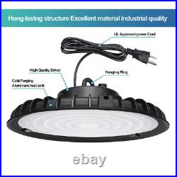 4 Pack 200W LED UFO High Bay Light Commercial Factory Warehouse Gym Light 6000K