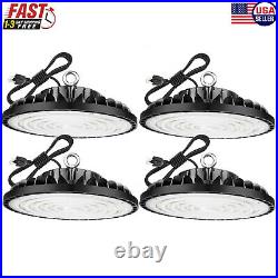 4 Pack 200W UFO Led High Bay Light Commercial Industrial Warehouse Shop Lights
