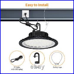 4 Pack 200W UFO Led High Bay Light Factory Warehouse Commercial Light Fixtures