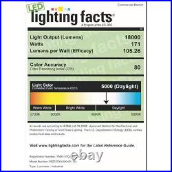 4-Pack 2 Ft. 18000 Lumens 171-Watts Integrated LED High Bay Light 120-277V 5000K 4-Pack 2 Ft. 18000 Lumens 171-Watts Integrated LED High Bay Light 120-277V 5000K