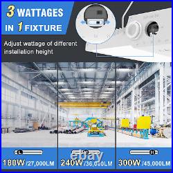 4-Pack 300W LED LinearHigh Bay Light Shop Lights 45000LM, 3000K 4000K 5000K CCT